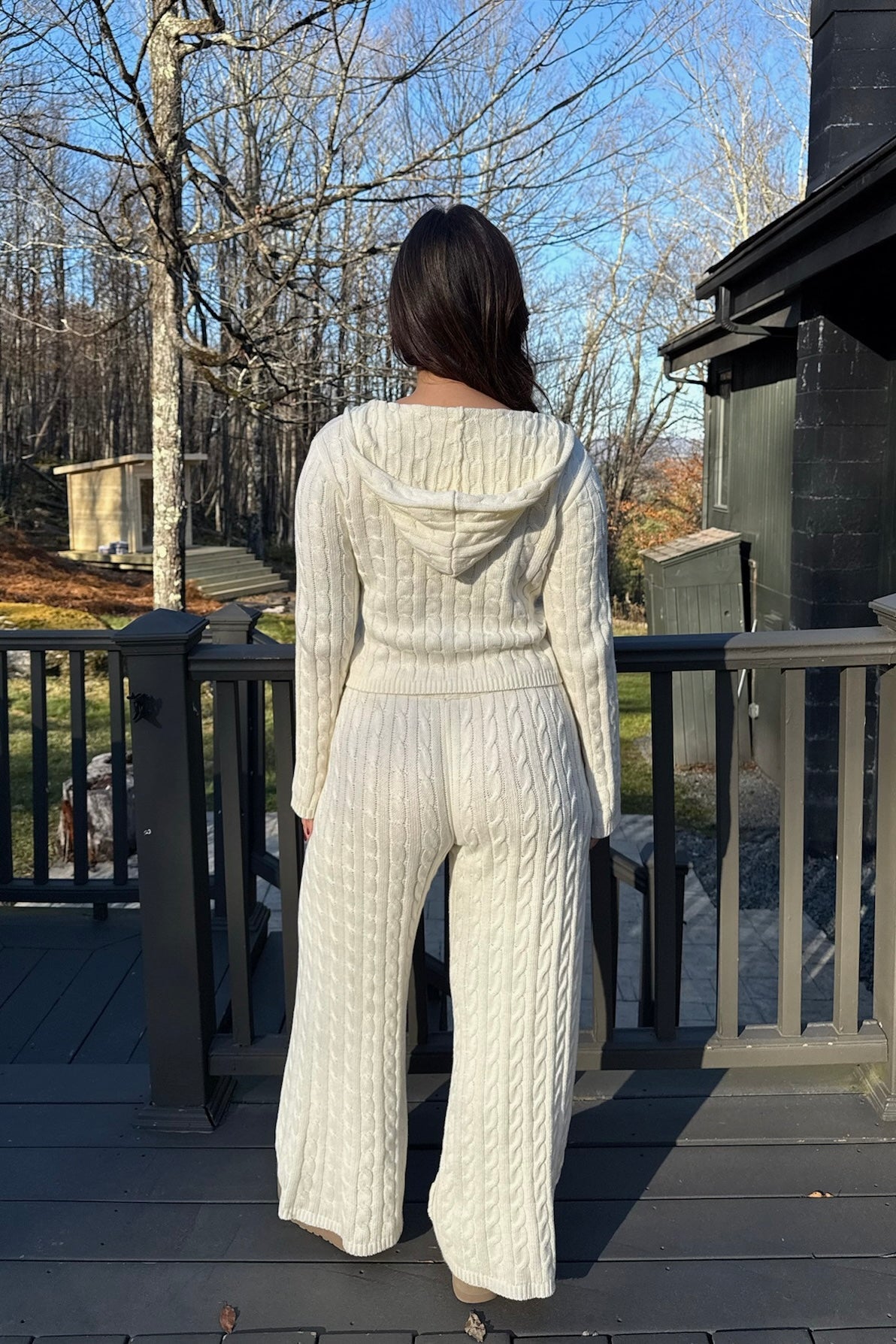 Toasty Nights Cable Knit Pants