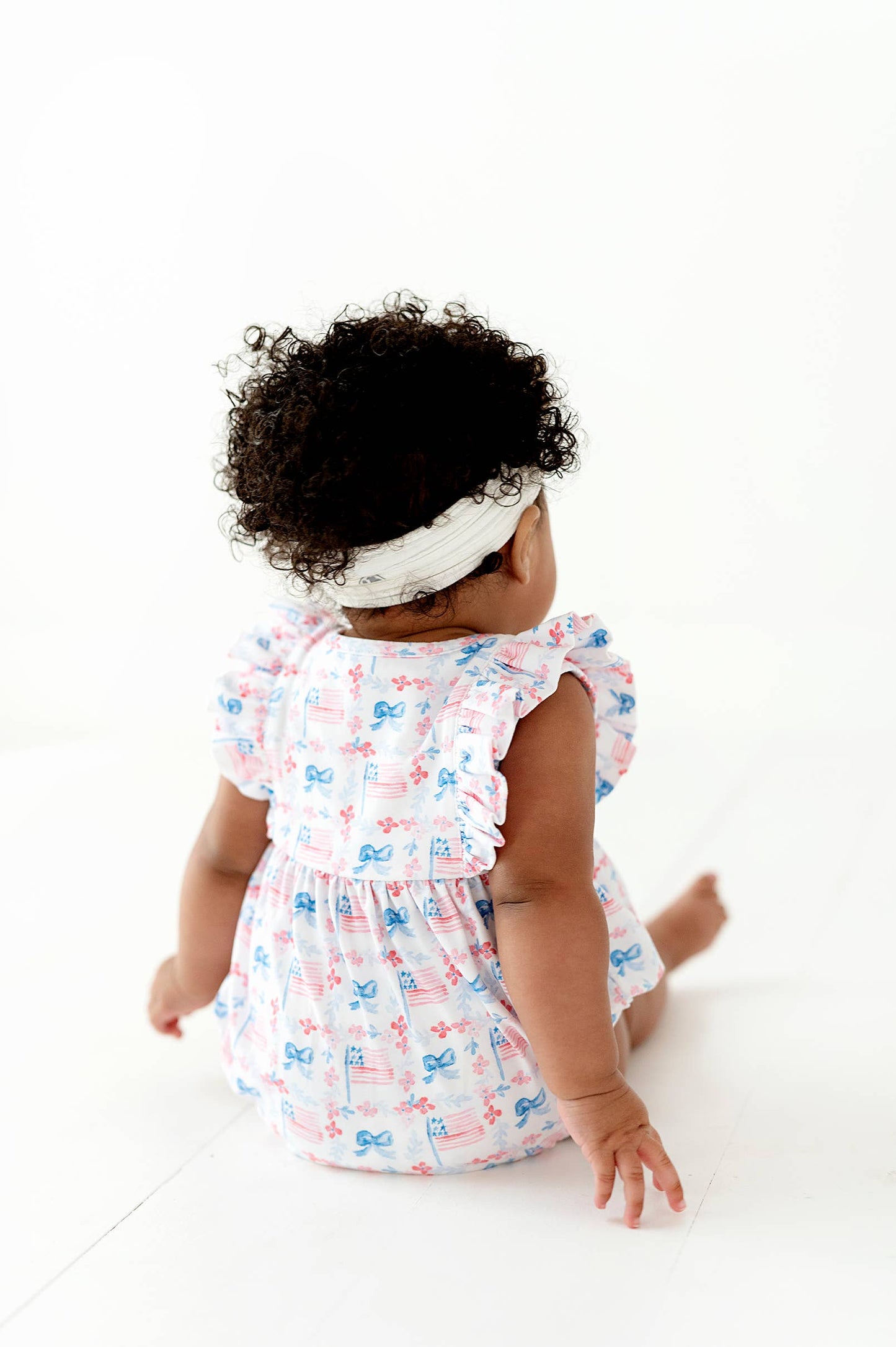 Betsy Romper in Patriotic Flags