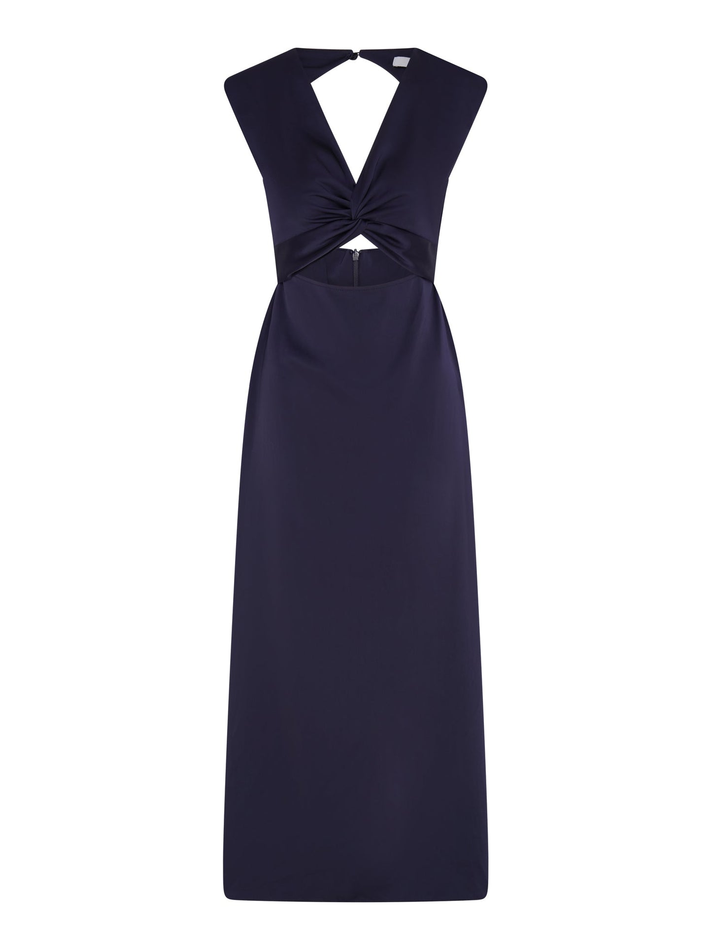 Marin Twist Front Dress in Navy