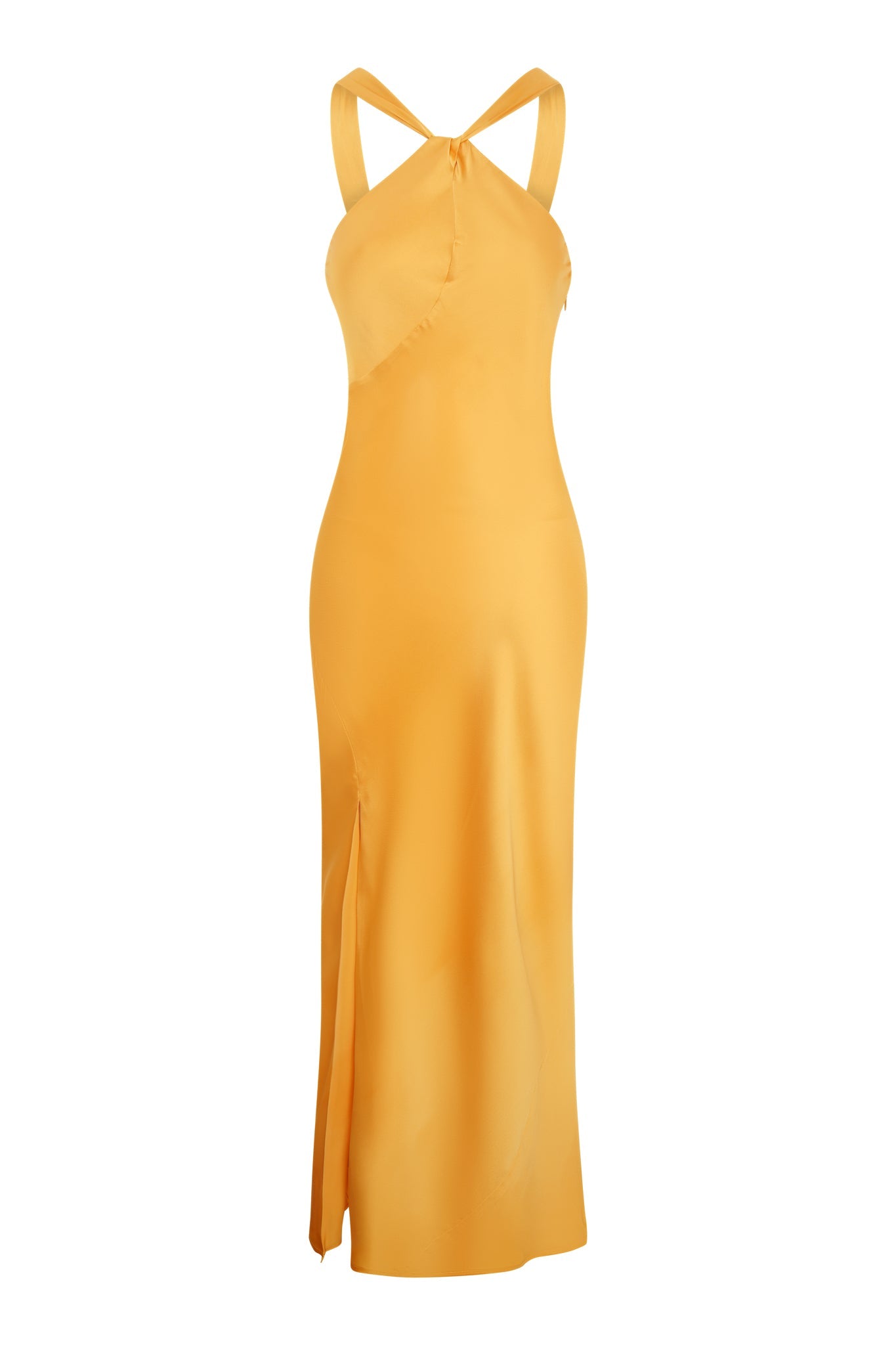 Alessia Dress in Egg Yolk Yellow