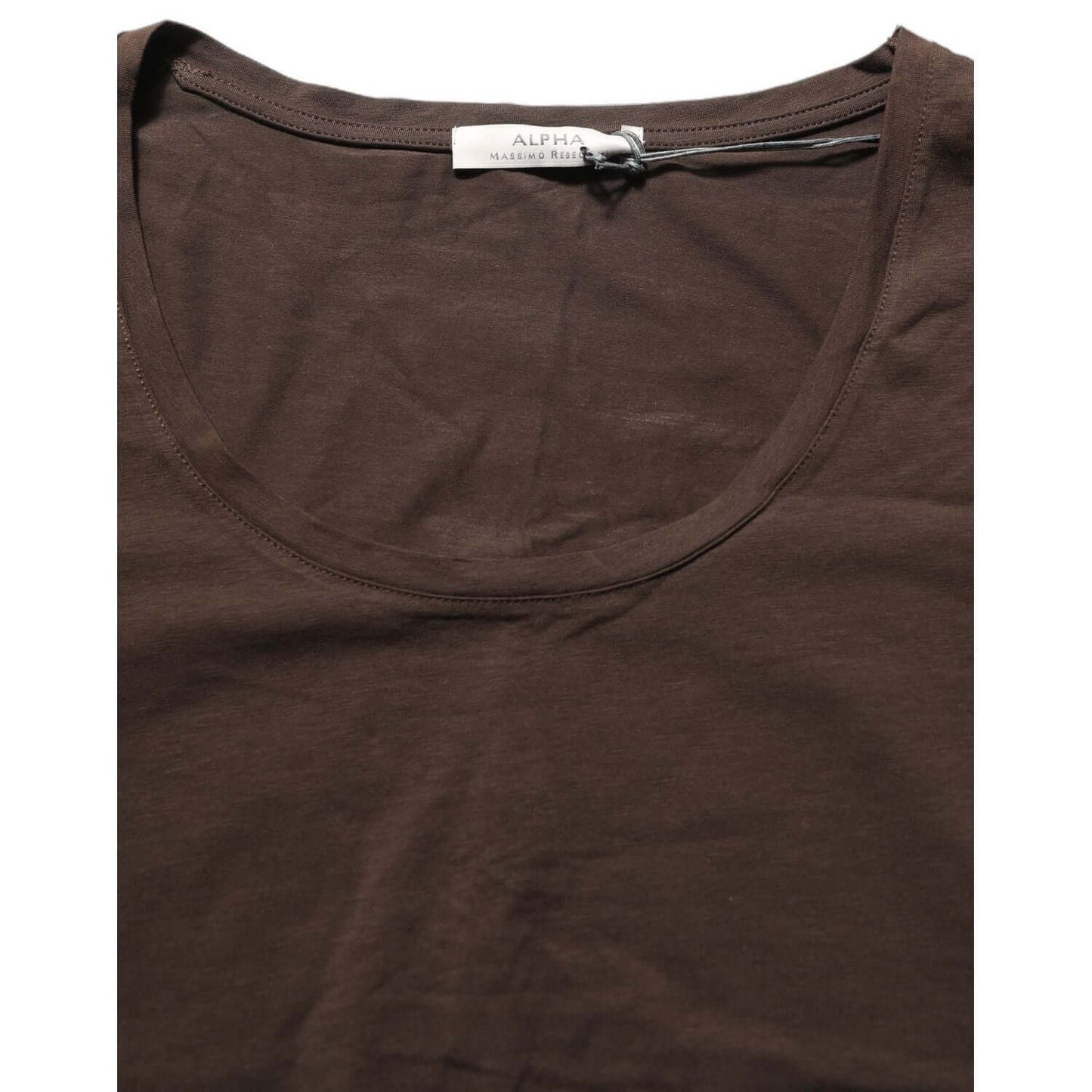 Alpha Massimo Rebecchi Brown Long Sleeves Round Neck Top