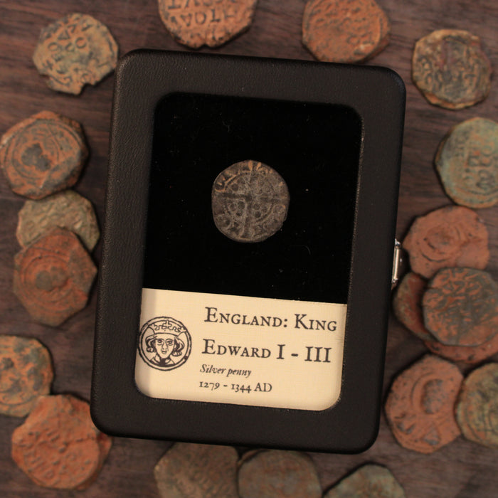 England, Edwardian Silver Penny (King Edward I to III), Canterbury Mint - 1282 to 1344 CE - Medieval England