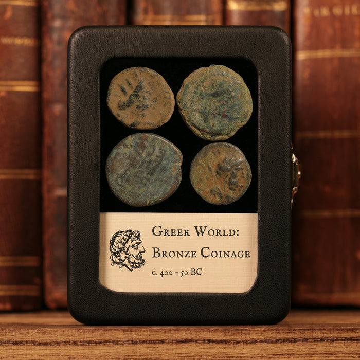 Lot of 4 Miscellaneous Greek Bronze Issues - c. 400 to 50 BCE - Greek World