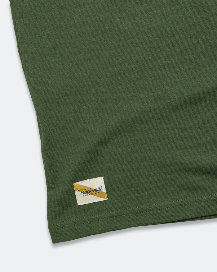 Mens Greyboy Tee - Forest/Yellow