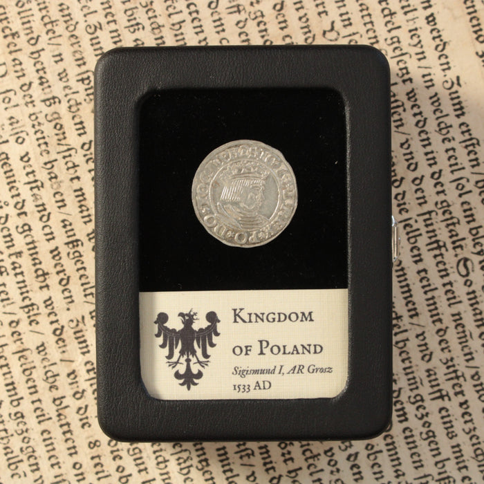 Poland, Sigismund I "the Old," Silver 1 Grosz - 1533 CE - Kingdom of Poland