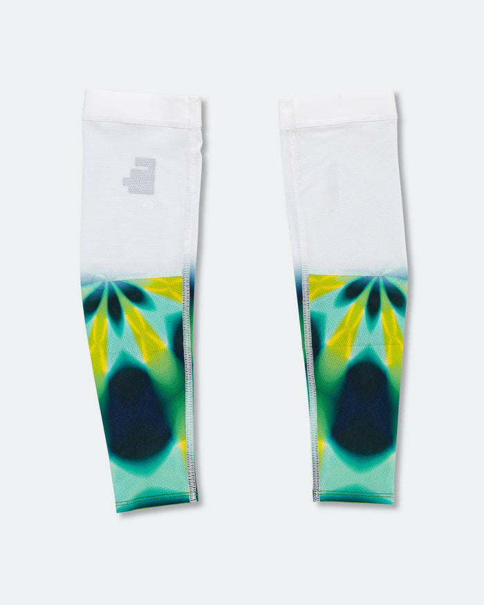 Race Sleeves - White/Green