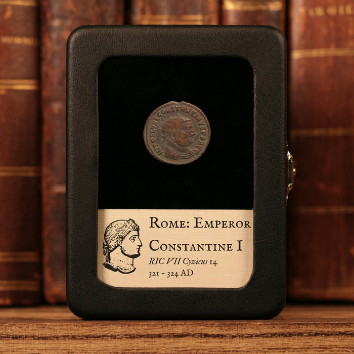 Rome, Emperor Constantine the Great, AE Unit, Jupiter (God of Sky & Thunder) - 321 to 324 CE - Roman Empire