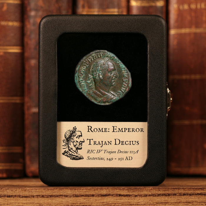 Rome, Emperor Trajan Decius, AE Sestertius, Dacia Reverse - 249 to 251 CE - Roman Empire