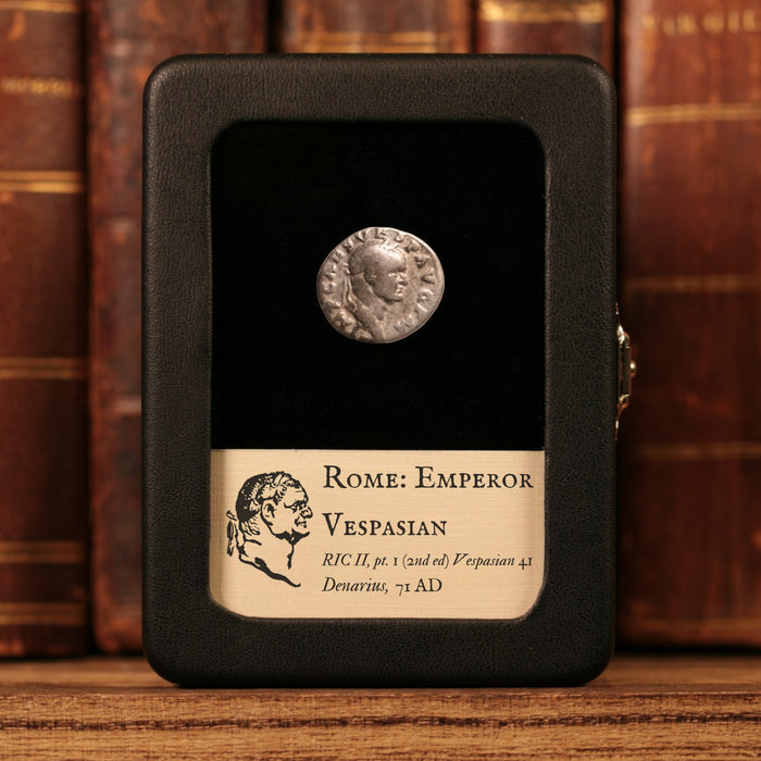 Rome, Emperor Vespasian, AR Denarius, Pax (Goddess of Peace) - 71 CE - Roman Empire
