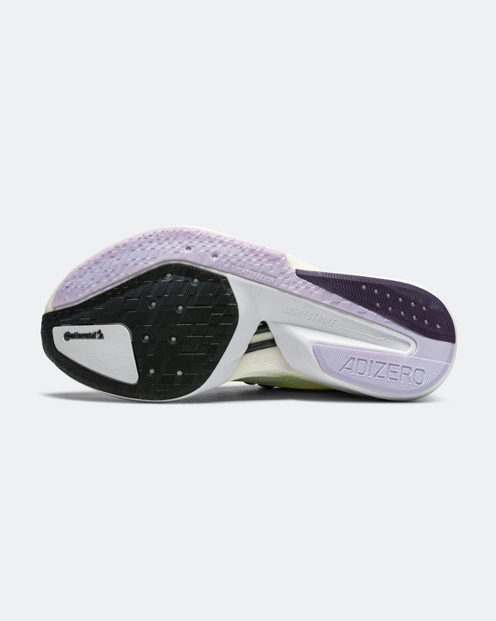 Womens Adizero Boston 13 - Solar Yellow/Footwear White-Powder Plum