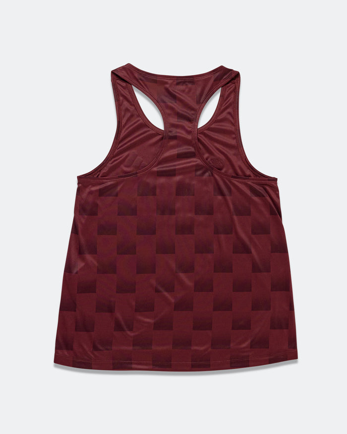 Womens Adizero NYC Singlet - Shadow Red/Maroon
