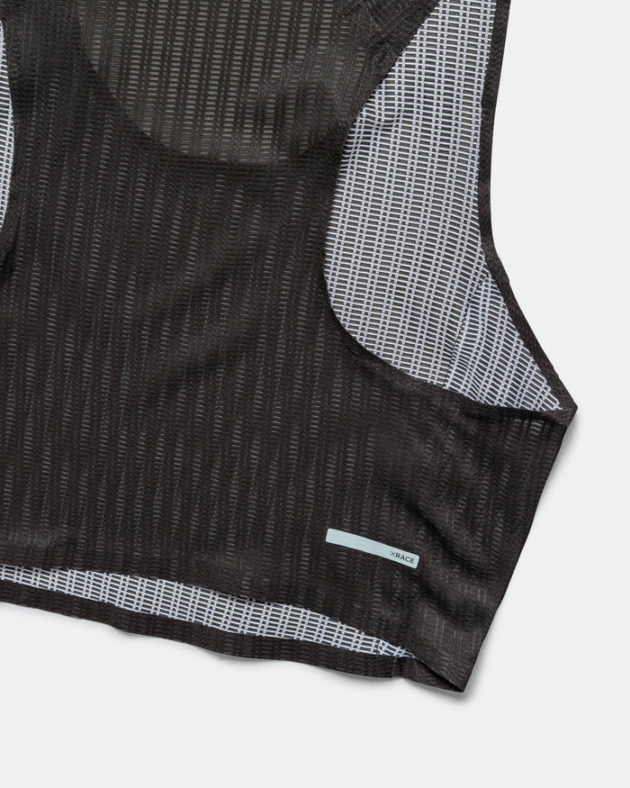 Womens Crop Vest - Black