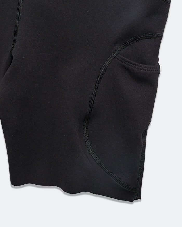 Womens Zero Run Half Tight - Black