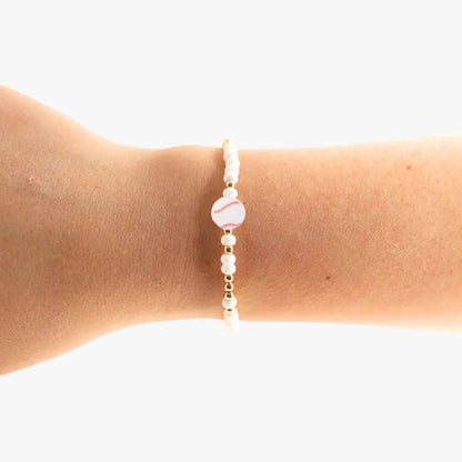Baseball Bracelet on Color: Standard 6.75 inch