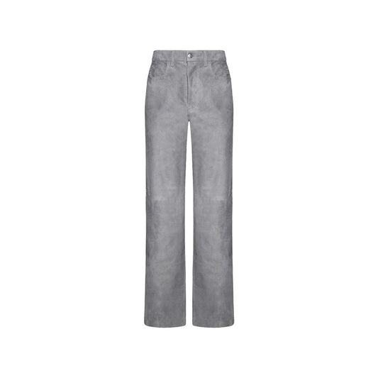 Amiri Gray Leather Pants