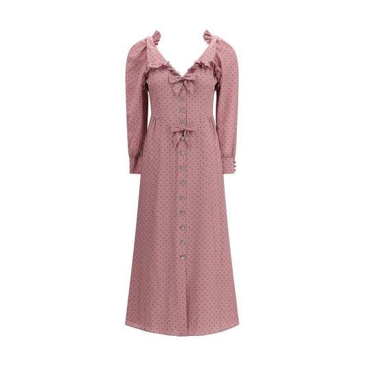 Alessandra Rich Multicolor Silk Casual Dress