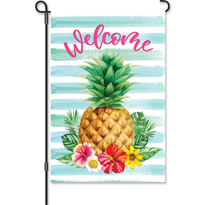 12 in. Flag - Hibiscus Pineapple