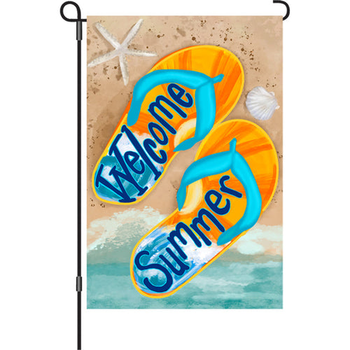 12 in. Flag - Summer Welcome