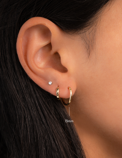 13mm Infinity Hoops