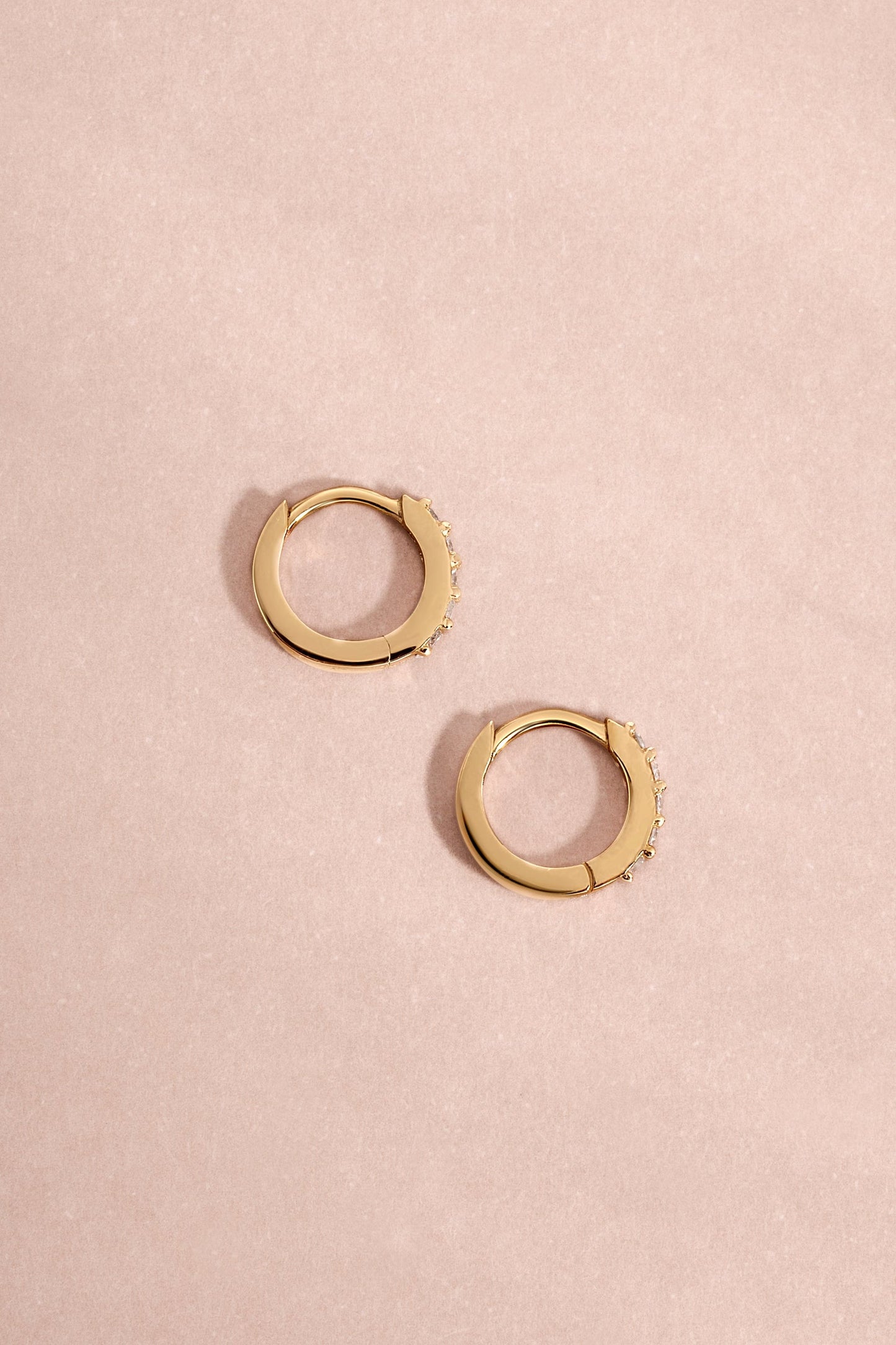 14K Solid Gold 7mm Lab Grown Diamond Huggies