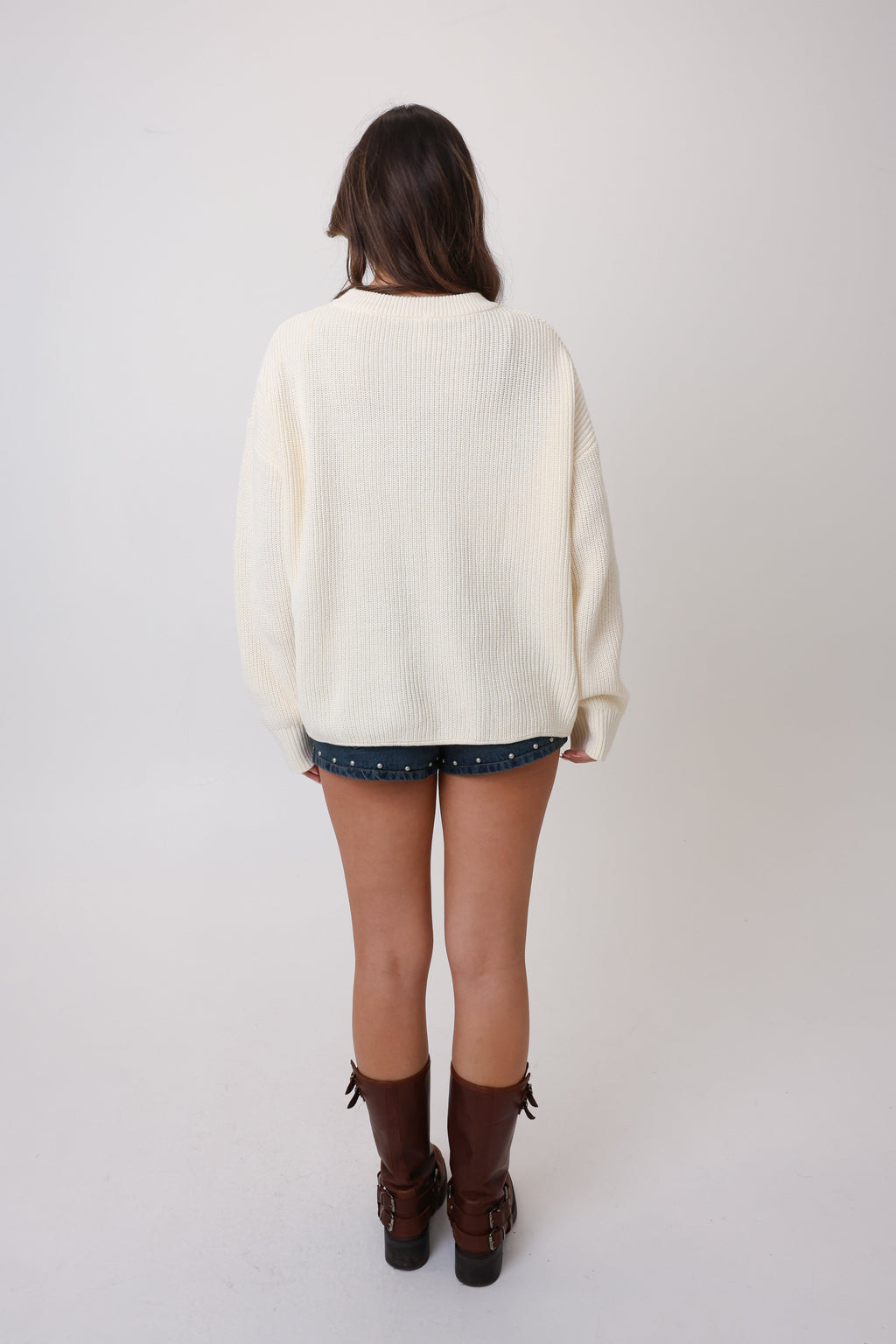 Western Roots Sweater in Cream