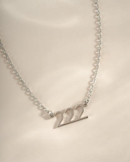 222 Ready to Ship Angel Number Necklace