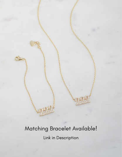 Studded 222 Necklace