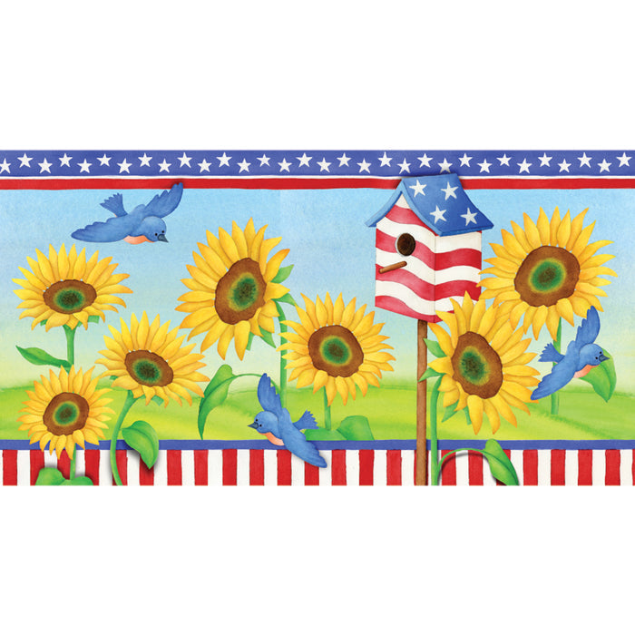 28 in. Windsock - Patriotic Sunflowers