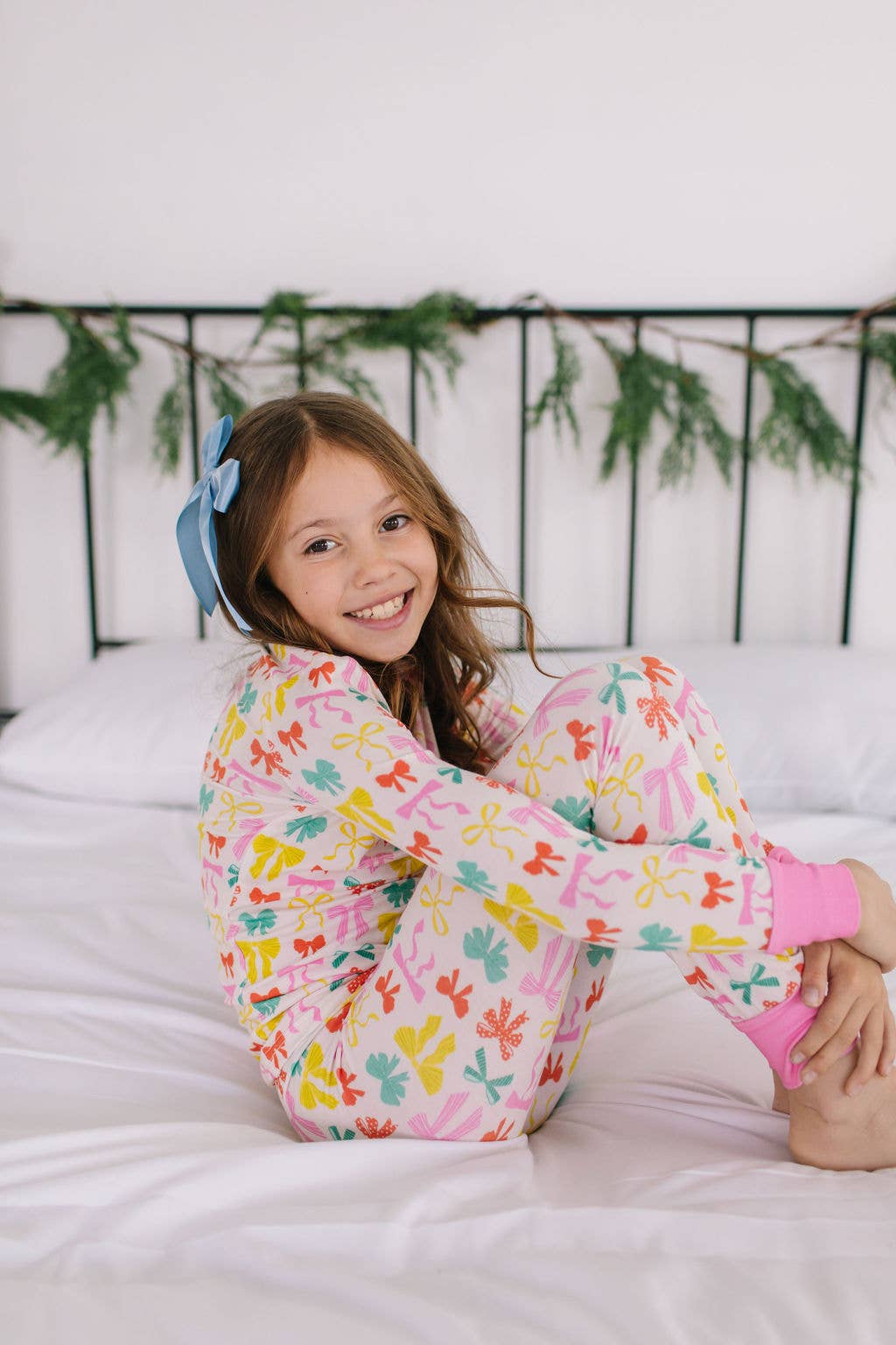 2 piece Bamboo Pajama in Holiday Bows