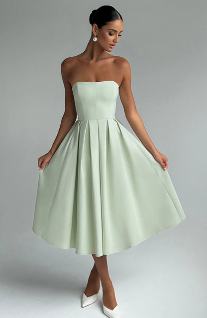 Edith Midi Dress - Mint