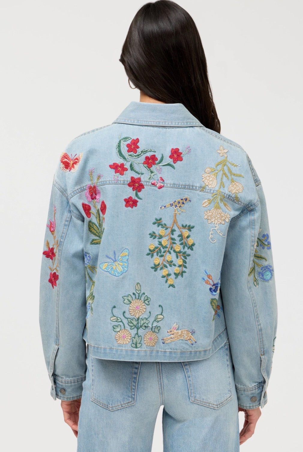 Beatrix cropped denim jacket