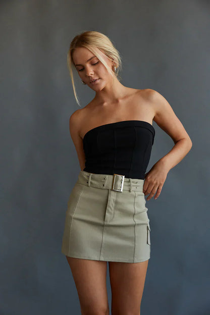 Darcey Belted Cargo Mini Skirt