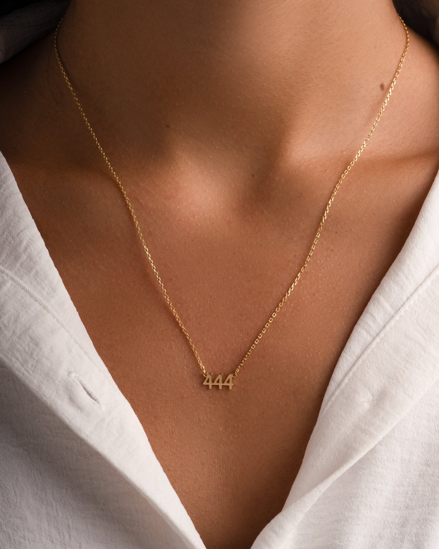 444 Ready to Ship Angel Number Necklace