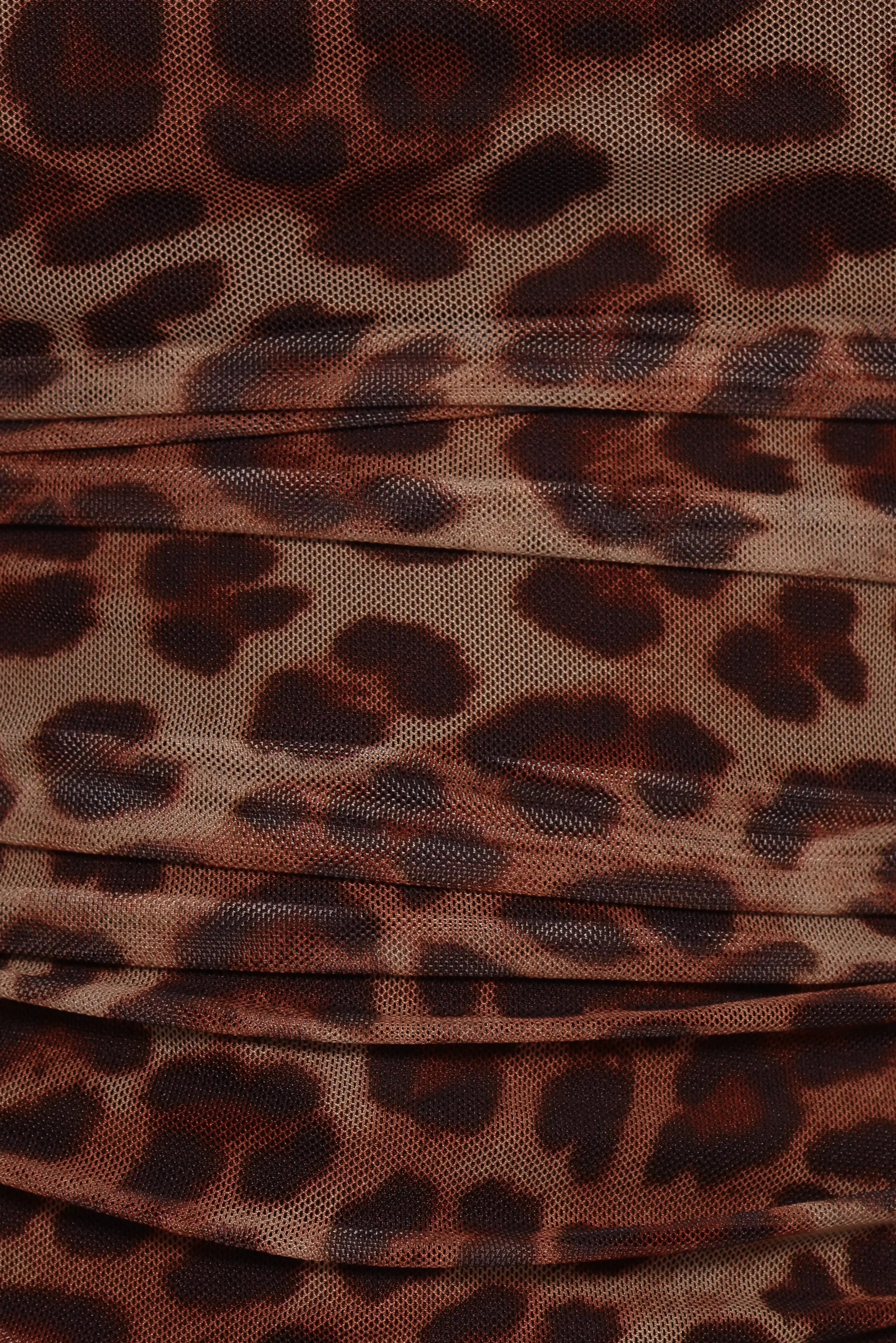 Koa Off Shoulder Top - Leopard