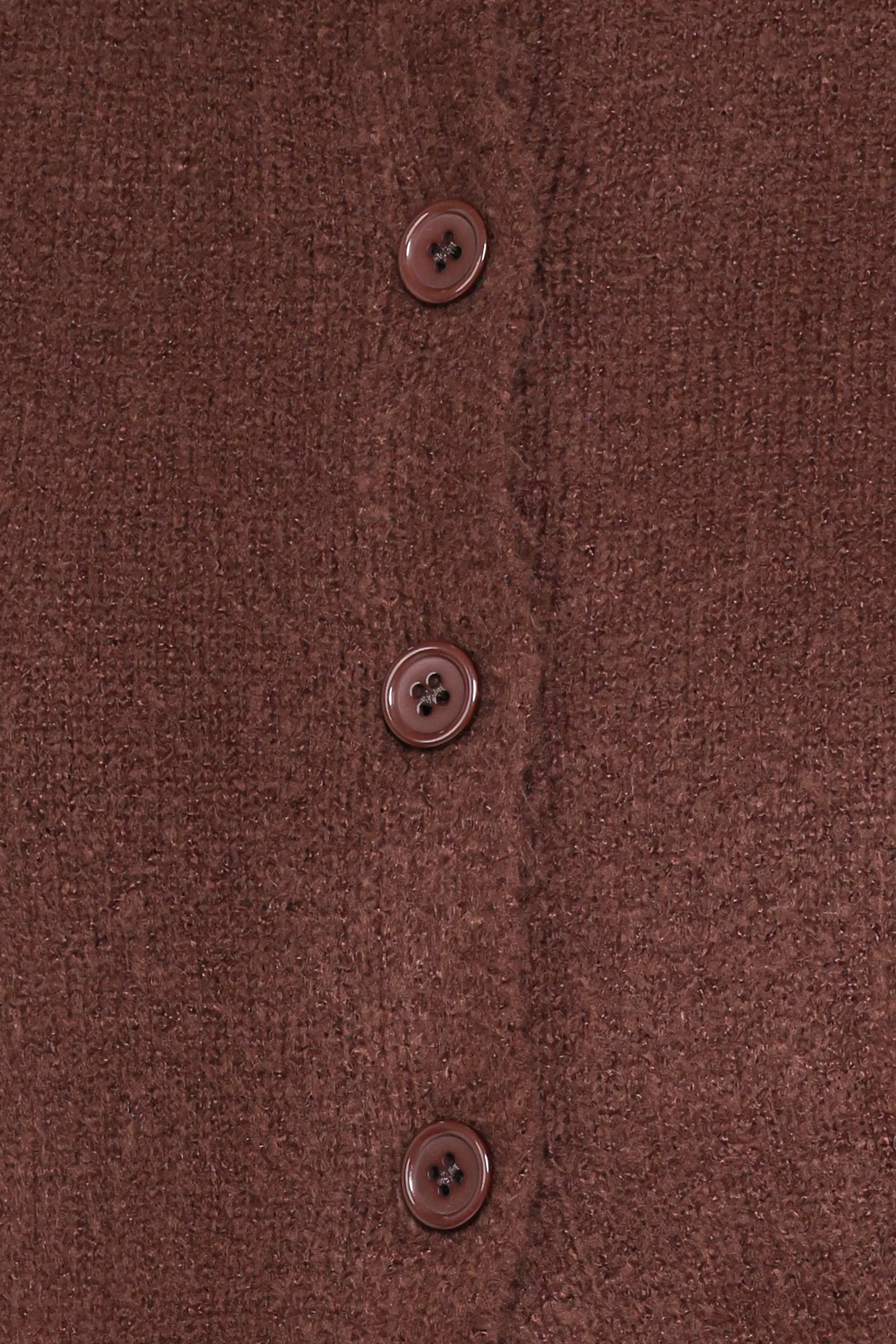 Lilith Knit Top - Chocolate Brown