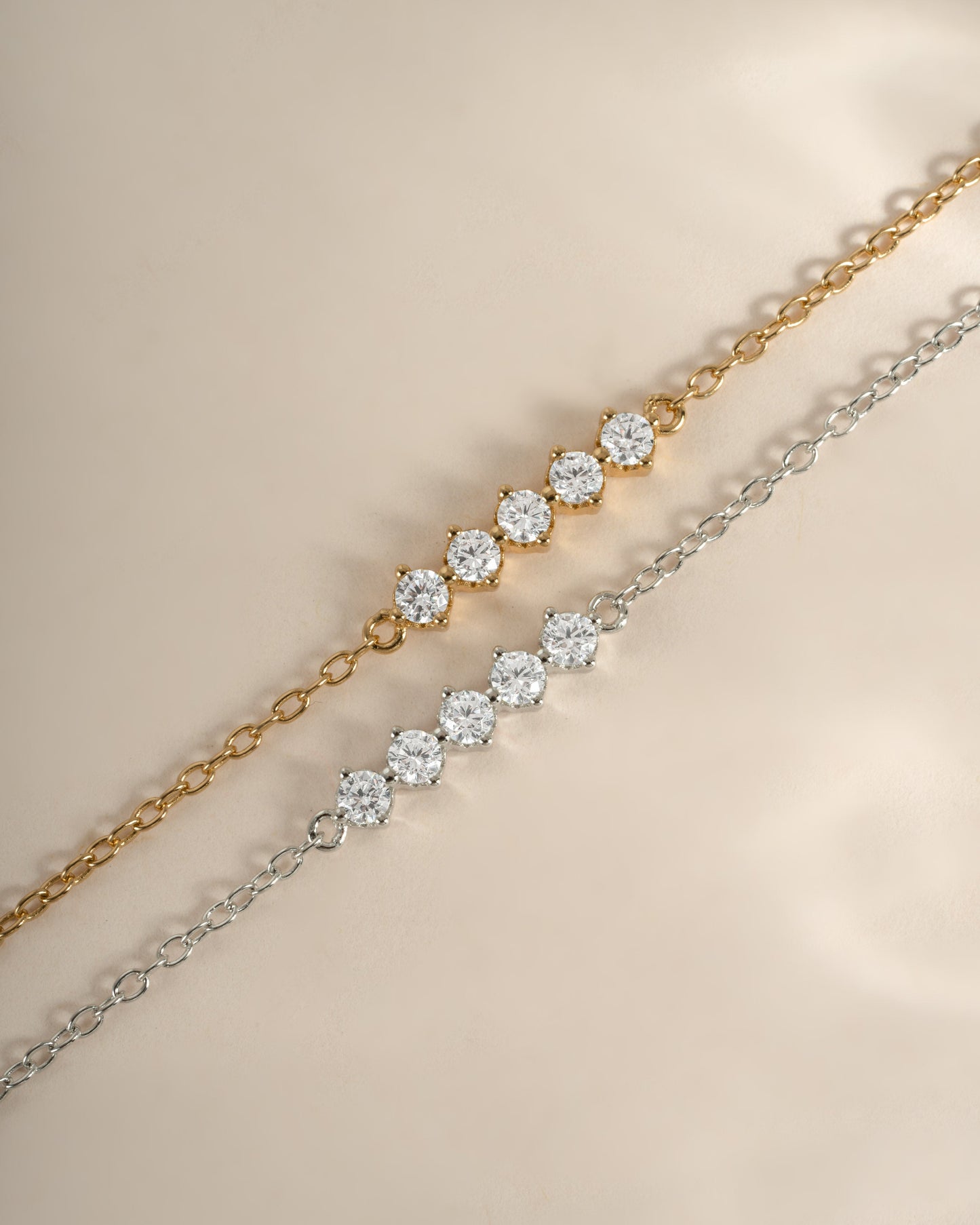 5 Stone Diamond Bracelet