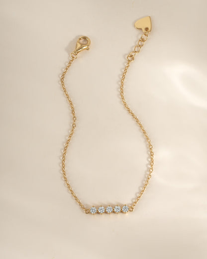 5 Stone Diamond Bracelet
