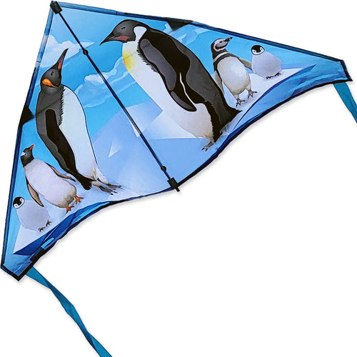 56 in. Delta Kite - Penguins