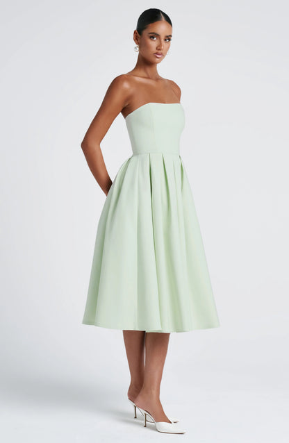 Edith Midi Dress - Mint