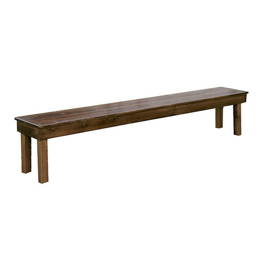 6' Farm Fruitwood Bench