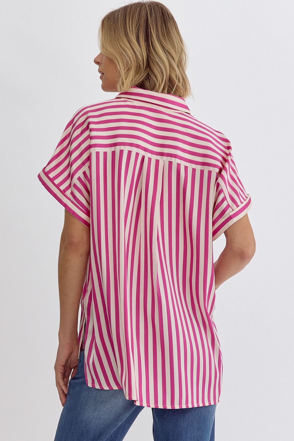 Candy Stripe Button Down Shirt
