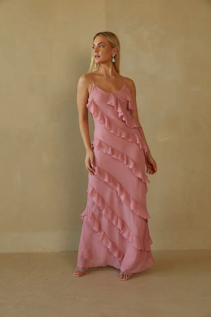 Elizabeth Tiered Ruffle Maxi Dress