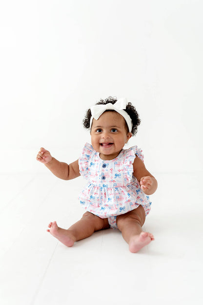 Betsy Romper in Patriotic Flags