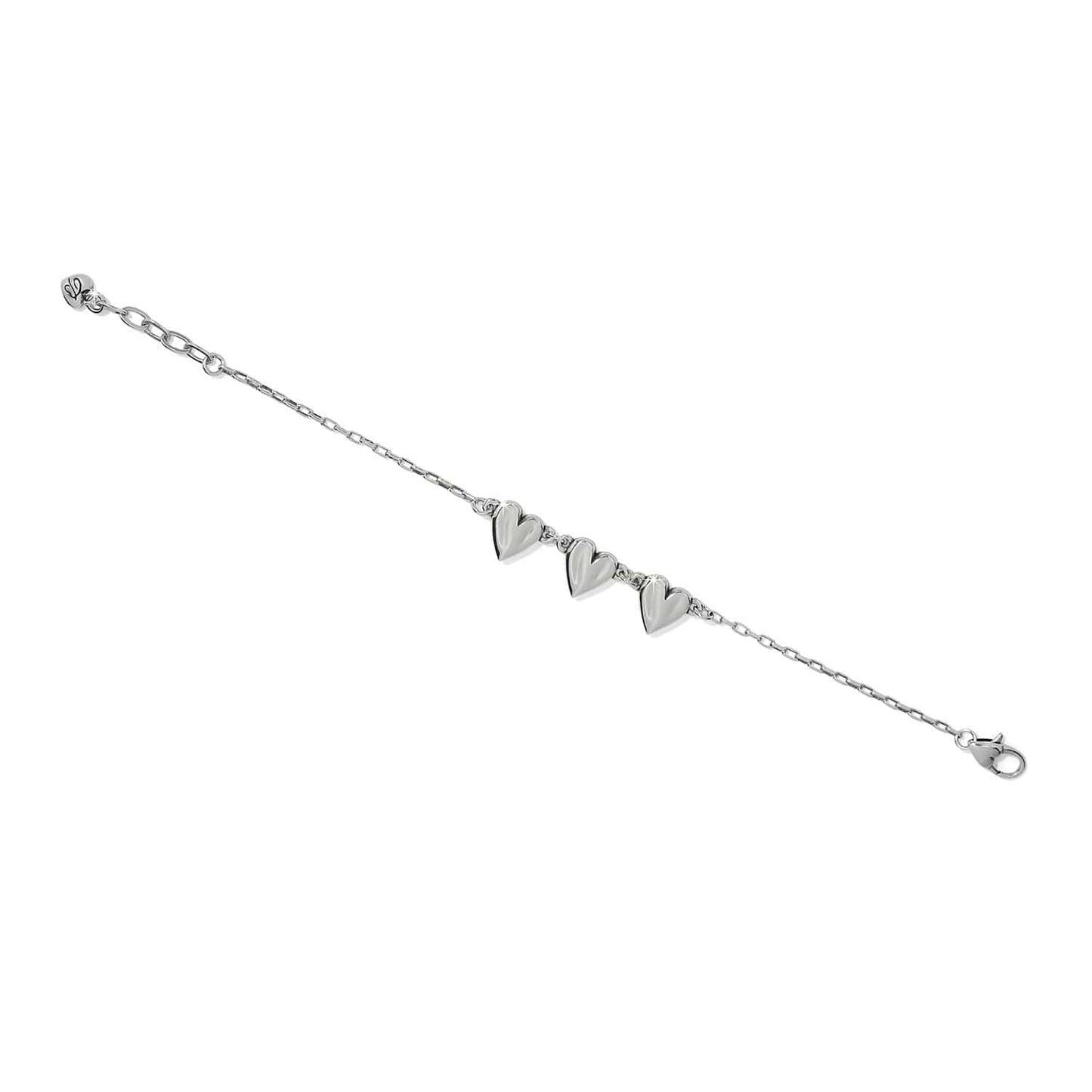Cascade heart trio bracelet