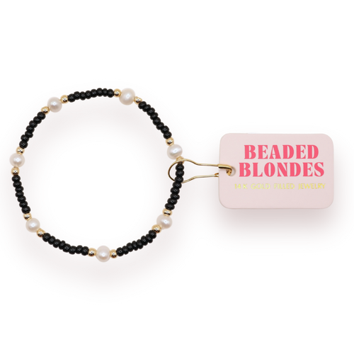 Black Pearl Bracelet: Standard 6.75 inch