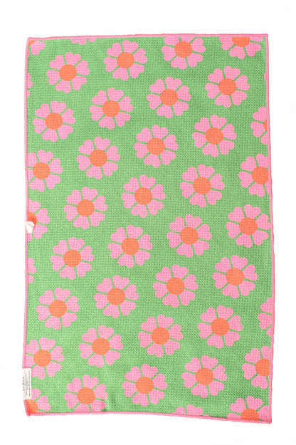 Carole: Reversible Hand Towel: Pink/Green / Hand Towel
