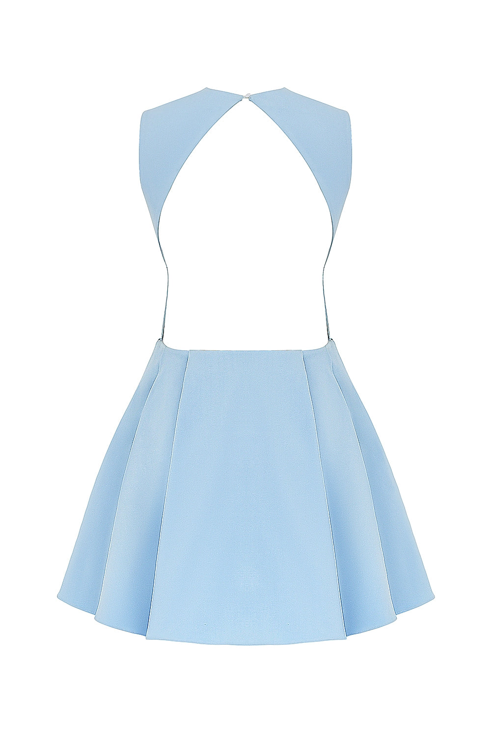 tuscan blue twill mini dress