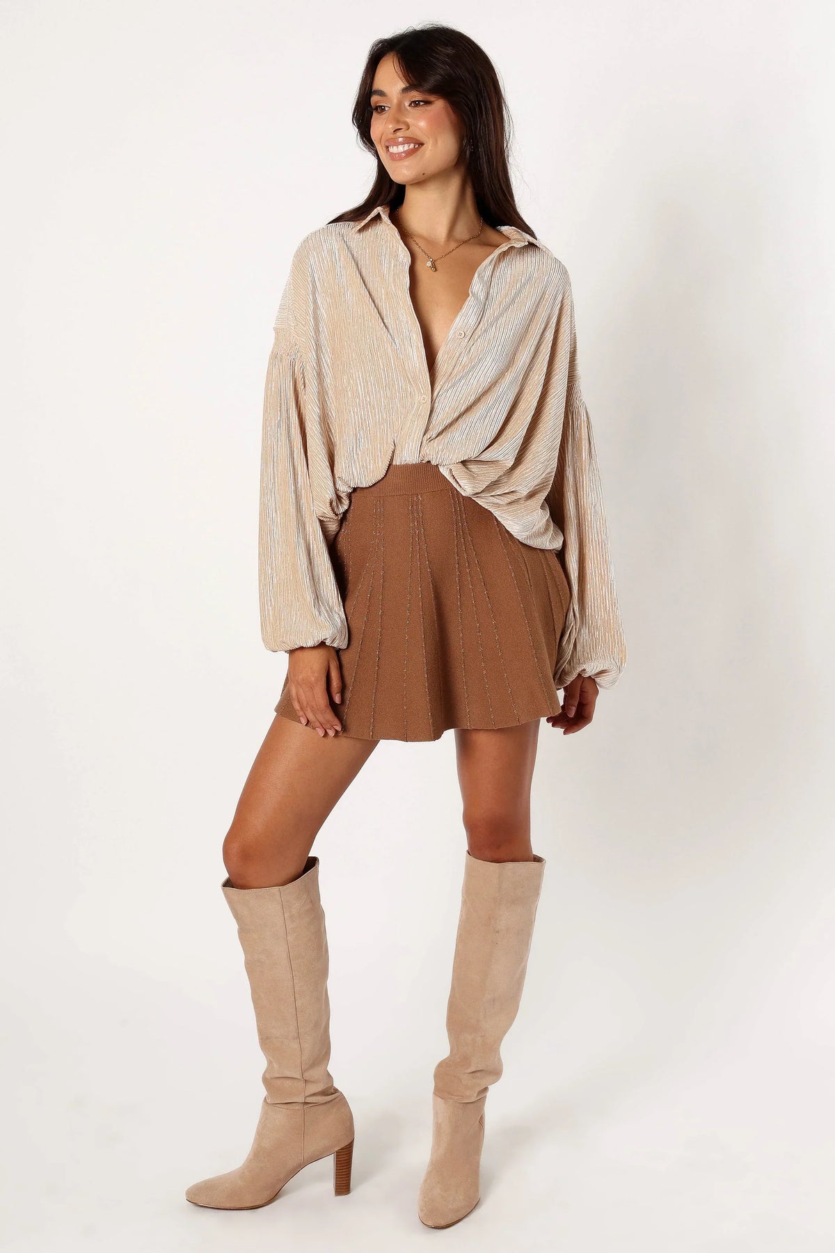 Cadence Long Sleeve Top - Cream