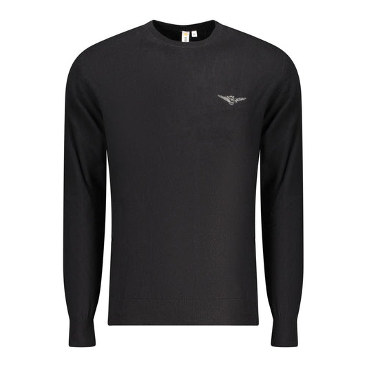 Accademia Militare Black Cotton Men's Sweater