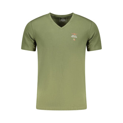 Aeronautica Militare Verde Cotton Men's T-Shirt
